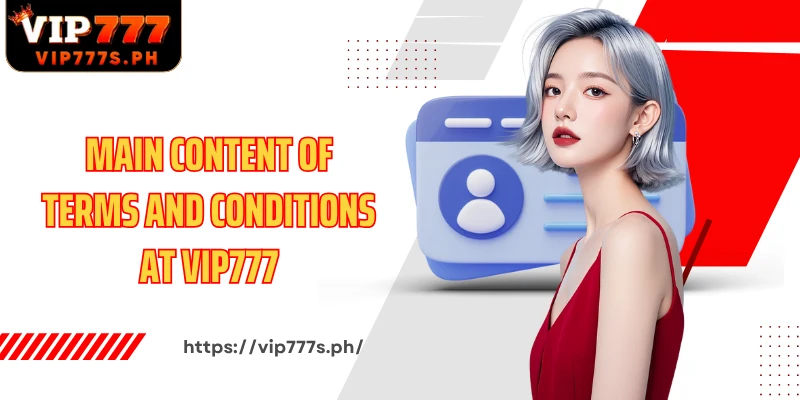 Main content of Terms and conditions at VIP777
