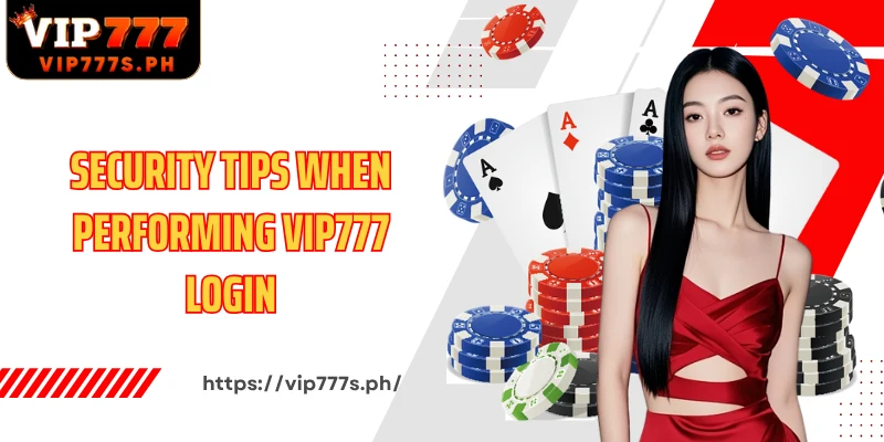 Security tips when performing VIP777 login