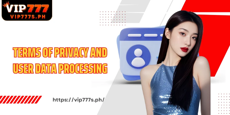 Terms of privacy and user data processing