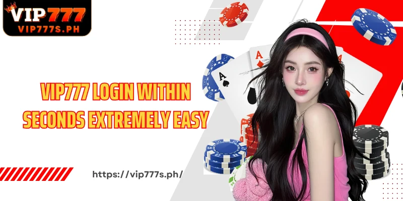 VIP777 login within seconds extremely easy